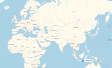 Ostrvo Bali u Indoneziji na mapi svijeta - gdje se nalazi, fotografije i zanimljivosti Detaljna karta Balija